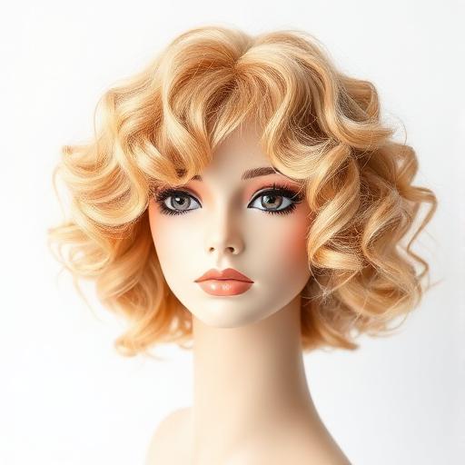 Hairdo Honey Blonde Curly Bob Lace Wig